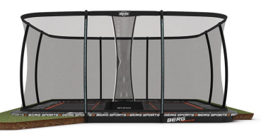 BERG SPORTS Ultim Pro Bouncer FlatGround 5x5 + Safety Net XL